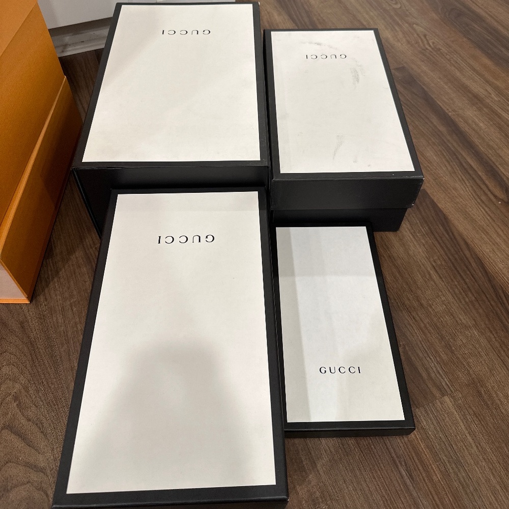 Gucci empty boxes